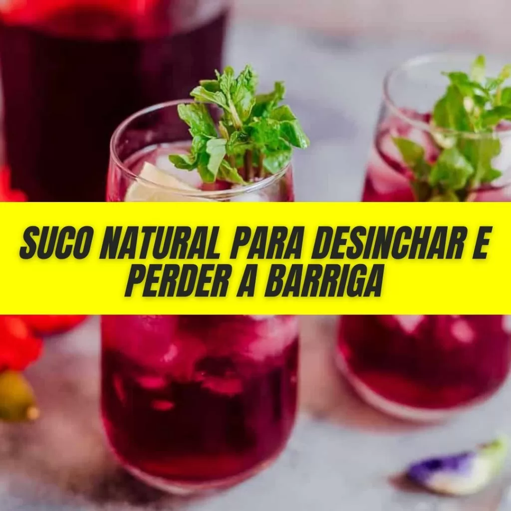 Beba esse SUCO NATURAL para desinchar e PERCA a BARRIGA em poucos dias